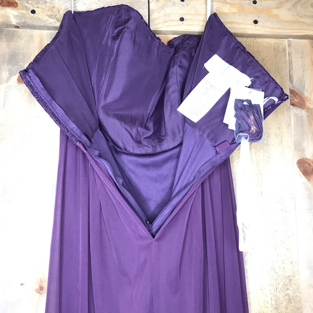 David’s Bridal Sleeveless Bridesmaid Prom Dress - Picture 6 of 8